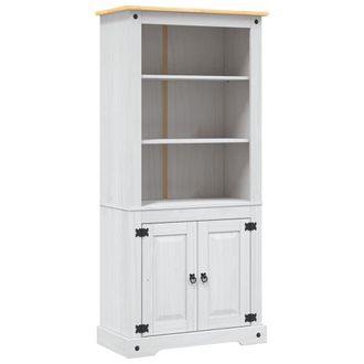 vidaXL Aparador Corona Range De Pino Mexicano Blanco 80x40x170 Cm Vidaxl