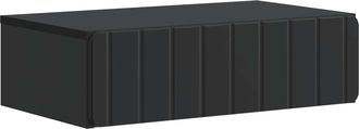 vidaXL Mesa Lateral Montada En La Pared Negro 59 X 34,5 X 17 Cm Vidaxl