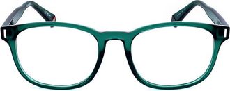 Polaroid Mens Green Rectangular Eyeglass Frames PLD-D453