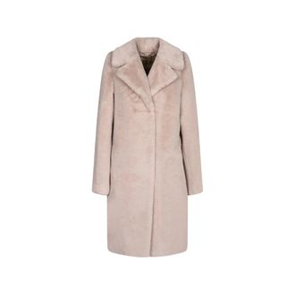 Herno Faux-fur Notched-lapels Coat