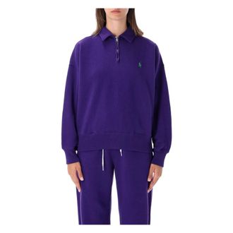 Polo Ralph Lauren Donna, Felpe, Viola, M, new