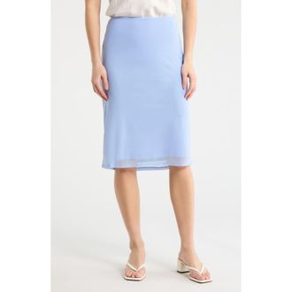 Wayf Polka Dot Midi Skirt in Blue at Nordstrom Rack, Size X-Large