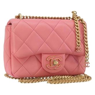 Chanel Pre-owned Vintage Schoudertas - Dames - Pre-owned - Roze - Maat: ONE Size Leer