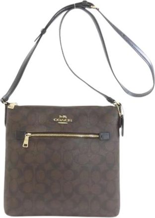 Coach Pre-owned Cross Body Bags, female, Brown, Size: ONE SIZE Pre-owned Signature Shoulder Bag