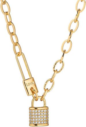 Eyecandy LA Eye Candy La Cz Lock Necklace