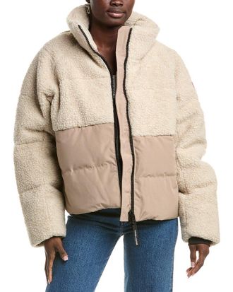 Canada Goose Elora Wool-Blend Puffer Jacket