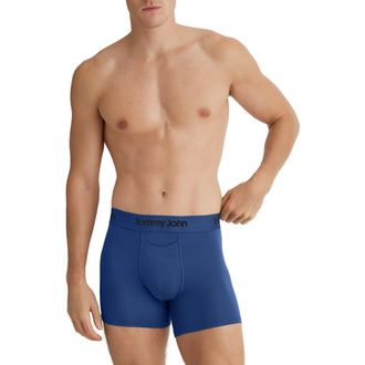 Tommy John Second Skin 4-Inch Boxer Briefs in Blue Quartz at Nordstrom, Size Xx-Large