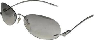 Loewe Pre-owned Metalen Zonnebril - Dames - Vintage Accessoires - Grijs - ONE Size - Vintage