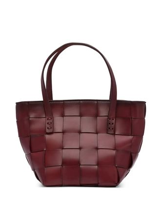 Dragon Diffusion mini Japan woven-leather tote bag - women - Leather - One Size - Red
