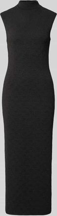 HUGO BOSS Figurbetontes Midikleid mit Schimmernd-Optik Modell NAIRED in Black, Größe XS