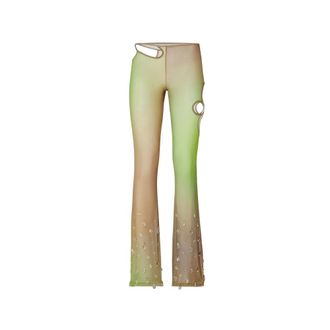 GCDS Pantaloni Sita - - Trousers - Donna - Verde - S