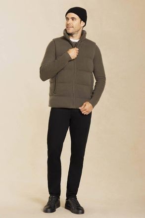 Naked Cashmere Cody Cashmere Puffer Vest in Dark Olive at Nordstrom, Size Xx-Large