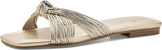 Bandolino Sella Womens Dress Sandals Gold : 9.5 M, Faux Leather