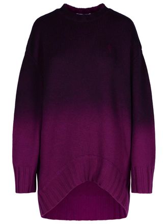 The Attico Attico Purple Wool Blend Mini Dress