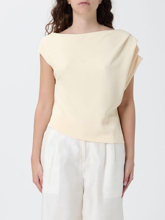 Hanita Crepe One-Shoulder Top