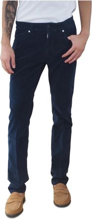 Mason's Heren, Broeken, Blauw, Maat: W34 Katoen