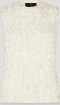 Belstaff Belstaff Anchor Sleeveless Vest Womens Linen Natural Size XL