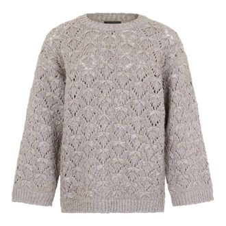 Fabiana Filippi Dames, Truien, Grijs, Maat: XS Wol