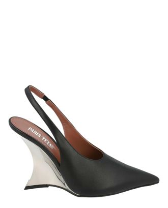 PARIS TEXAS Nina Slingback Wedge Heels