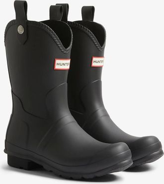 Hunter Womens Hunter Womens Original Cowboy Boot Wellies - Black - Size: 6