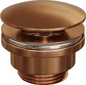 Marcel Breuer Copper Edition Wastafelplug - always open - PVD - geborsteld koper