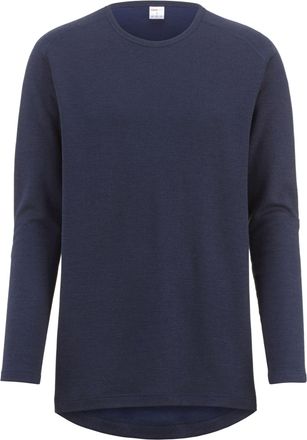 Isa Langarmshirt ISA BODYWEAR Shirt langarm, Herren, Gr. XXL, marine, Obermaterial: 50% Wolle WO. 50% Polyester PES., Shirts Langarmshirt