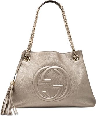 Gucci Pre-owned Gucci Medium Metallic Calfskin Soho Chain Tote Ladies F5BX95I1JBP3L1U4