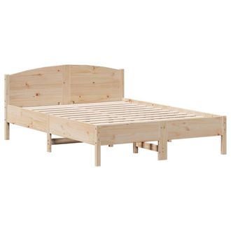 vidaXL Vidaxl - Estructura De Cama Sin Colch&oacute;n Madera Maciza De Pino 140x190 Cm