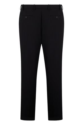 Prada Mens Tailored Trousers Black Cotton
