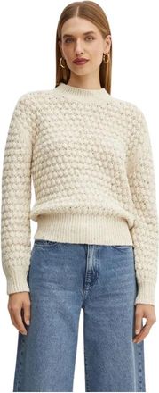 Silvian Heach Tilzi Trui - Dames - Ronde hals truien - Beige - 2XL - Polyester - Truien & Vesten