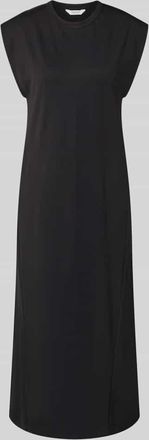 b.young B.Young Relaxed Fit Midikleid aus Viskose-Mix Modell Seano in Black, Gr&ouml;&szlig;e XXL