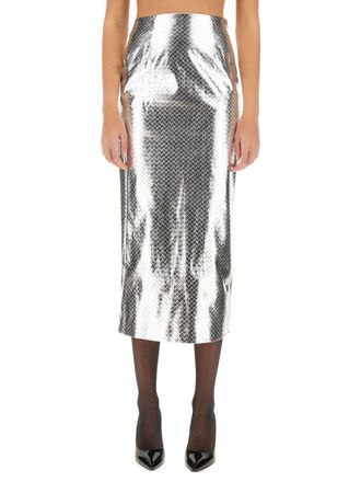 Rotate Woven Pencil Skirt