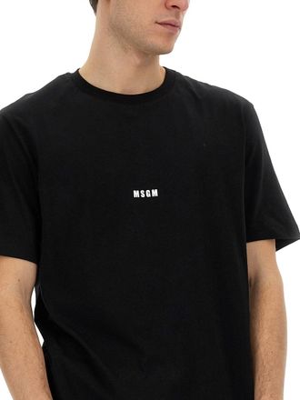 Msgm Cotton T-Shirt - Black