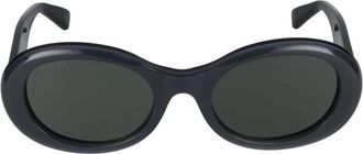 Gucci Zwart Grijs Zonnebril Stijlvol Model - Dames - Zonnebrillen - Zwart - 52 MM - Accessoires