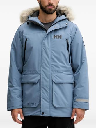 Helly Hansen Reine hooded parka coat - men - Polyester/Polyester/Recycled Polyester/Modacrylic - L - Blue