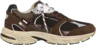 Crime London Fugitive 9094 Sneaker - Dames - Sneakers - Bruin - 39 EU - Leer - Schoenen