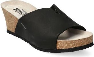Mephisto Lisane Wedge Slide Sandal in Black at Nordstrom, Size 10