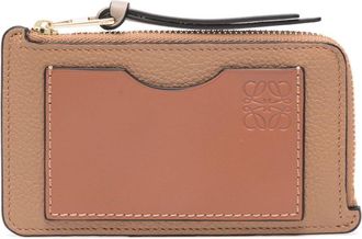 Loewe debossed-Anagram leather wallet - women - Leather - One Size - Brown