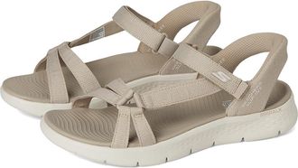 Skechers GO WALK Flex Sandals - Illuminate Hands Free Slip-Ins Womens Sandals Taupe : 11 B - Medium, Textile