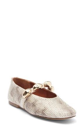 Steve Madden Poppin Flat in Natural Snake at Nordstrom Rack, Size 6.5