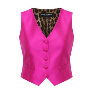 Dolce & Gabbana Gilet - - Jackets - Donna - Rosa - S