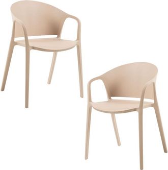 Regalos Miguel Regalos Miguel - Packs Sillas Jard&iacute;n - Pack 2 Sillas Tasla - Beige