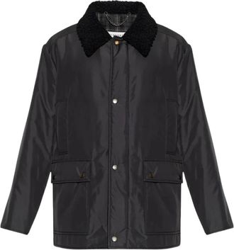 Maison Margiela Jachtjack met schapenvachtkraag - Heren - Jassen - Zwart - M - Wol - Jassen