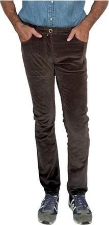 Jacob Cohen Pantaloni a cinque tasche in velluto a coste - - Trousers - Uomo - Marrone - W32