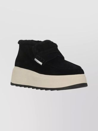 Ash womens platform loafers round toe