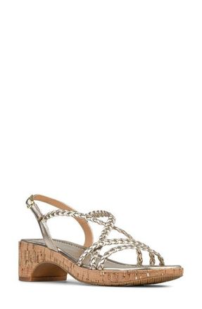 Donald J Pliner Rosalie Slingback Sandal in Platinum at Nordstrom, Size 9.5