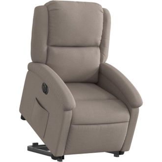 vidaXL Vidaxl - Sill&oacute;n El&eacute;ctrico Reclinable Elevable De Tela Gris Taupe