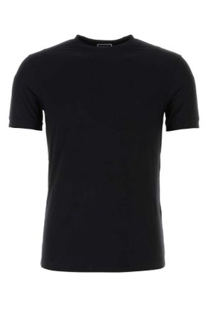 Giorgio Armani Black Stretch Viscose T Shirt