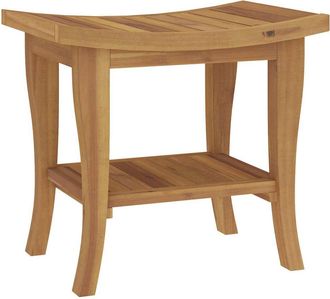 vidaXL Vidaxl - Mesa Auxiliar De Ba&ntilde;o Madera Maciza De Teca 50x35x45 Cm