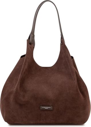 Gianni Chiarini Dua Schoudertas - Dames - Schoudertassen - Bruin - ONE Size - Su&egrave;de - Tassen